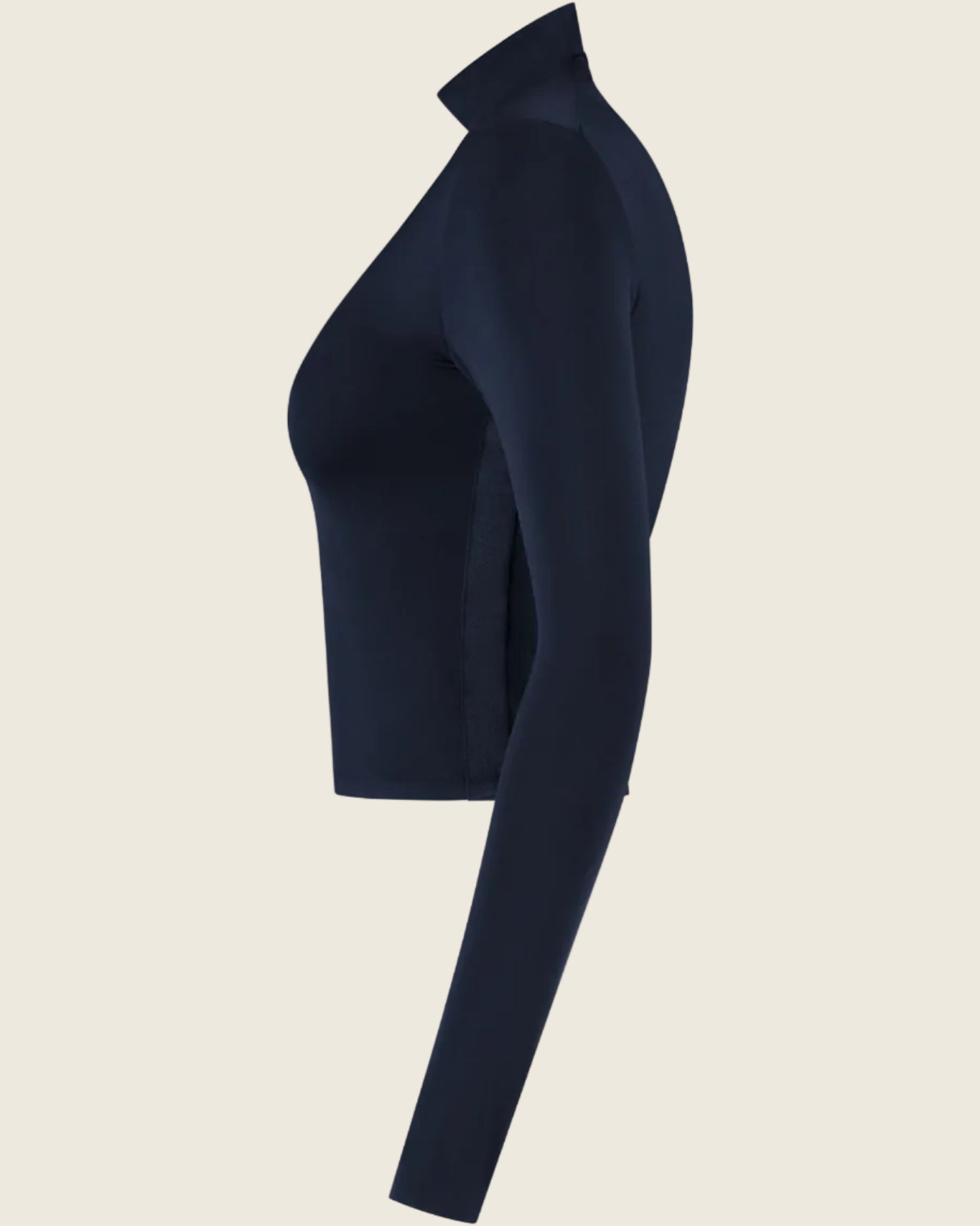 Mavi Sculpting Turtleneck Top - Blueberry Blue
