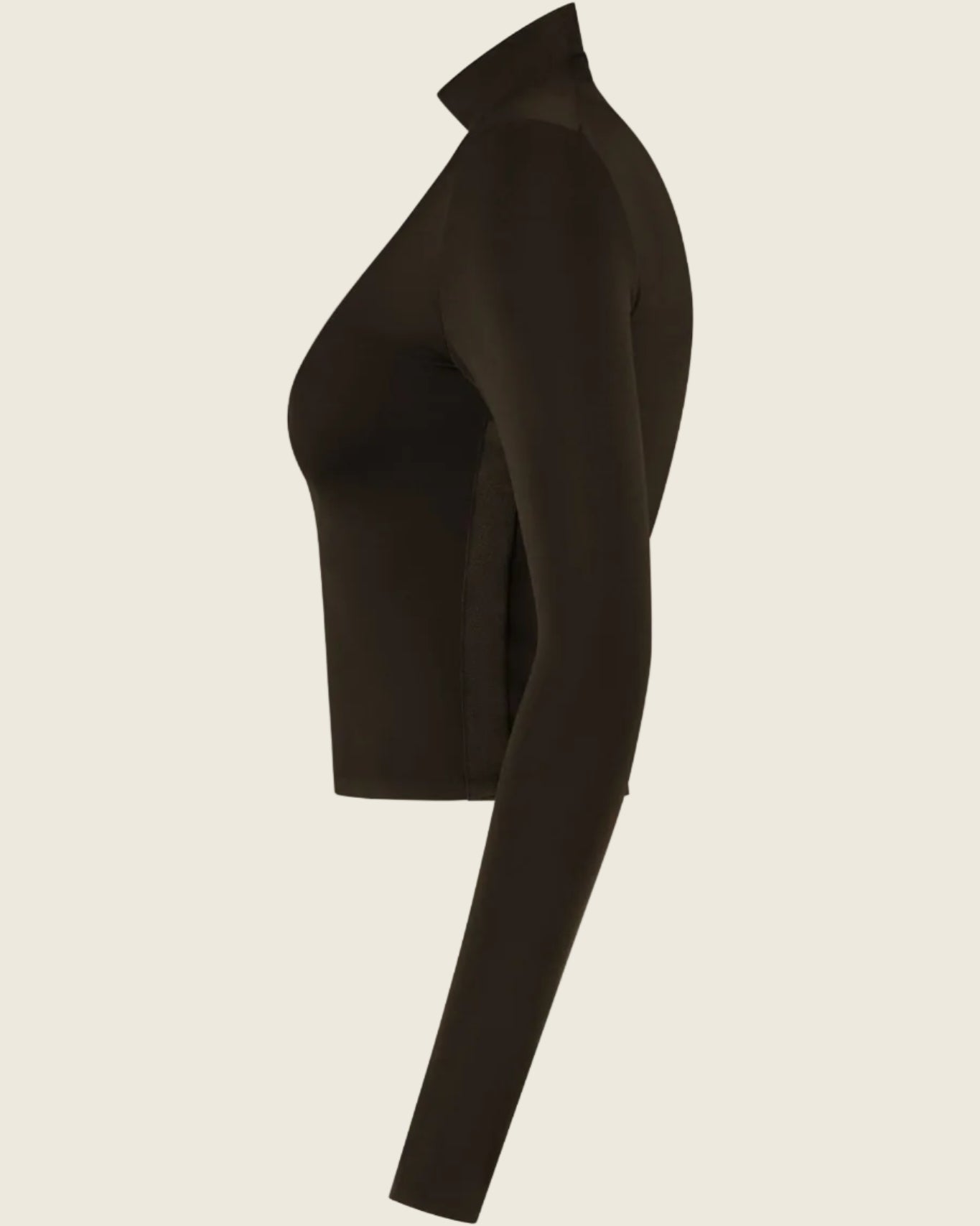 Mavi Sculpting Turtleneck Top - Chocolate Brown