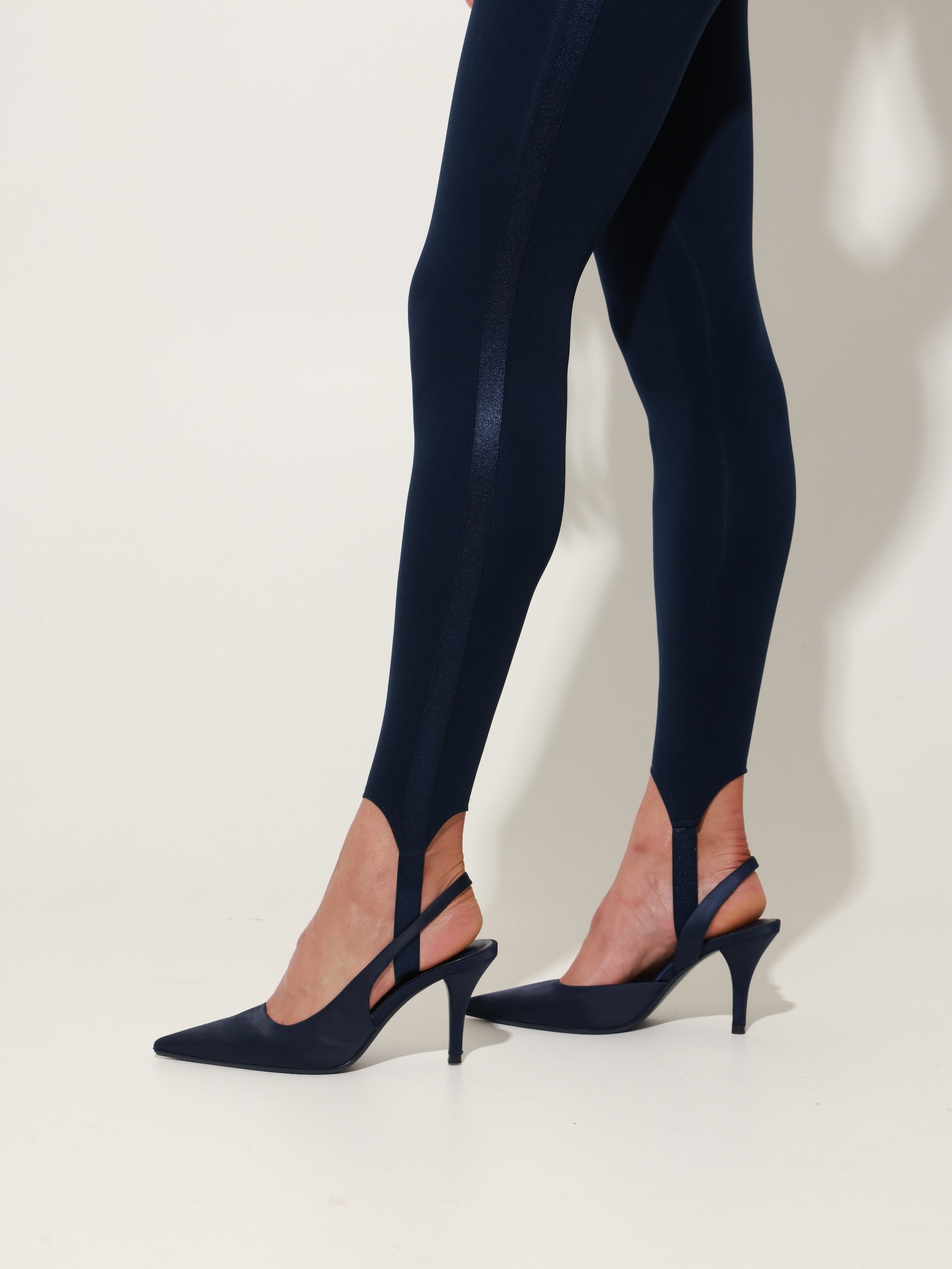 Mavi Sculpting Stirrup Legging - Blueberry Blue