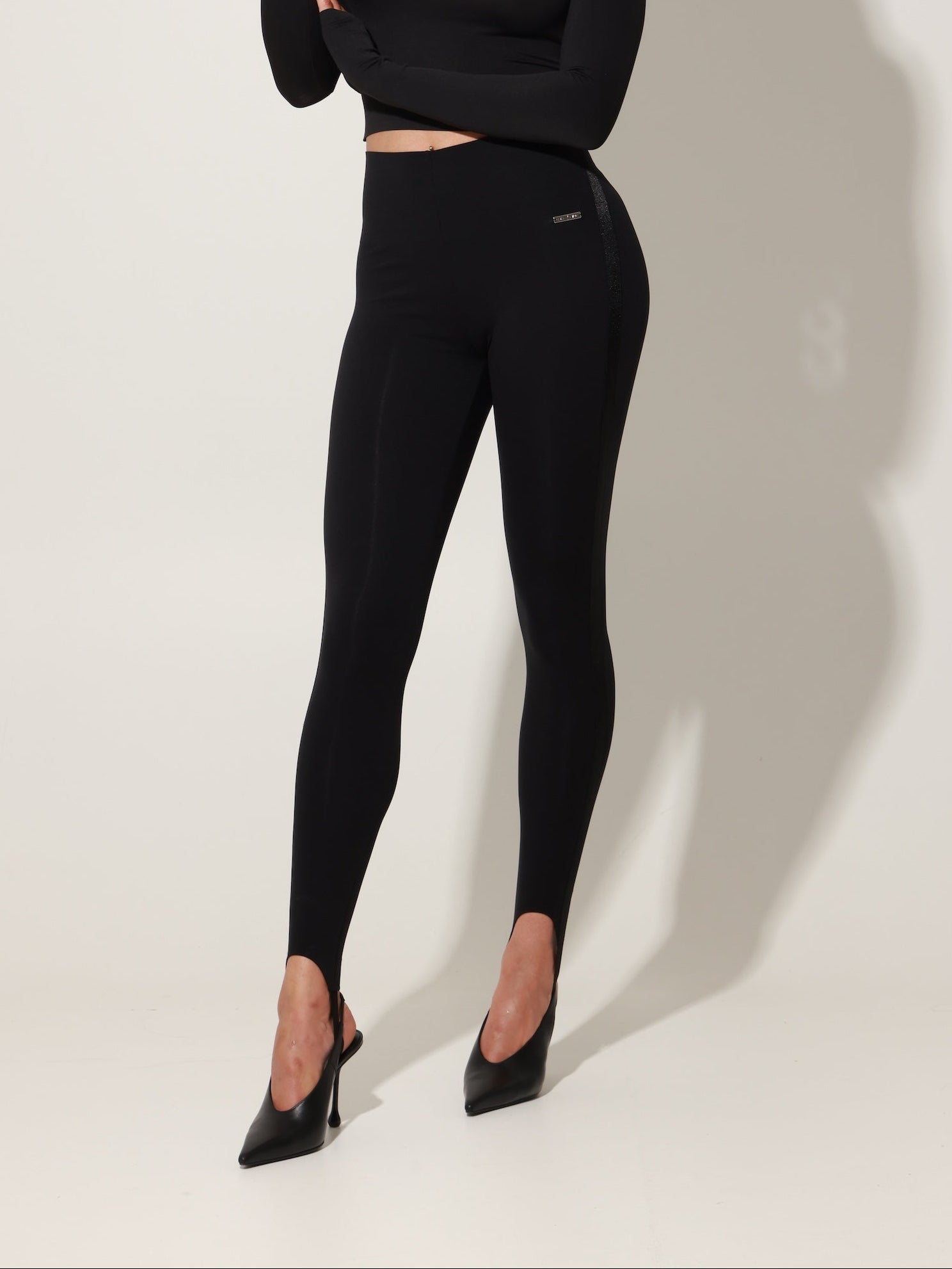 Mavi Sculpting Stirrup Legging - Caviar Black