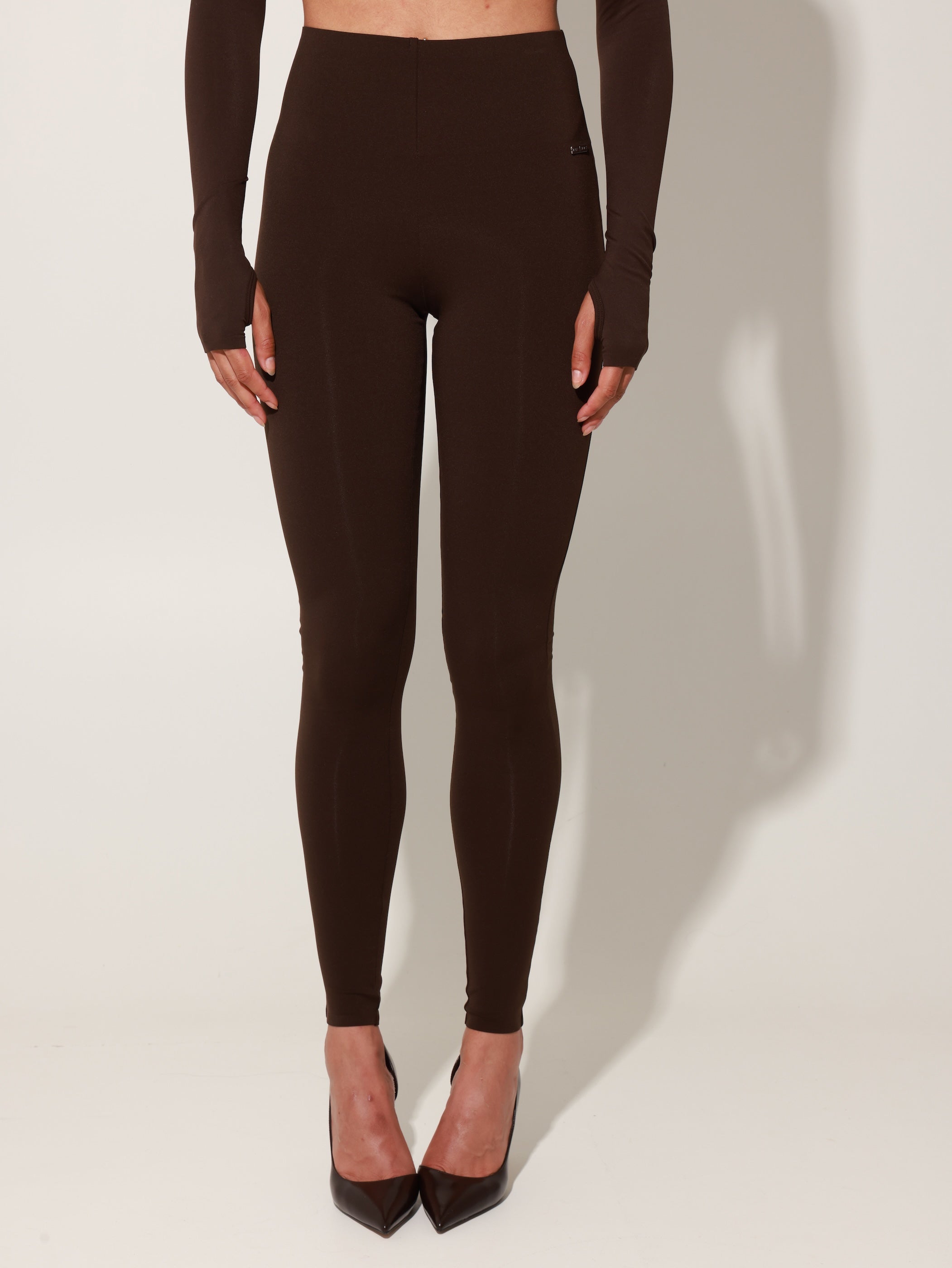Beyaz Sculpting Legging - Chocolate Brown