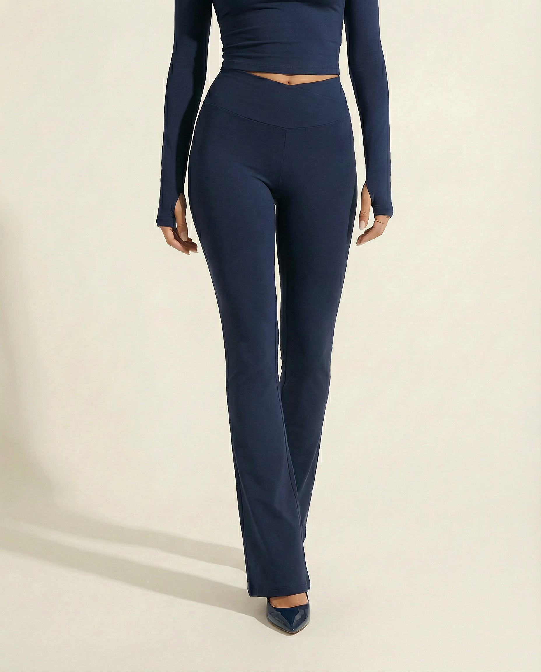 Siyah Sculpting Flare Legging - Blueberry Blue